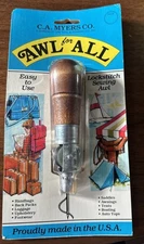 Vtg. C. A. Myers Co. AWL FOR ALL" Lock Stitch Sewing Tool 1001-BP " new