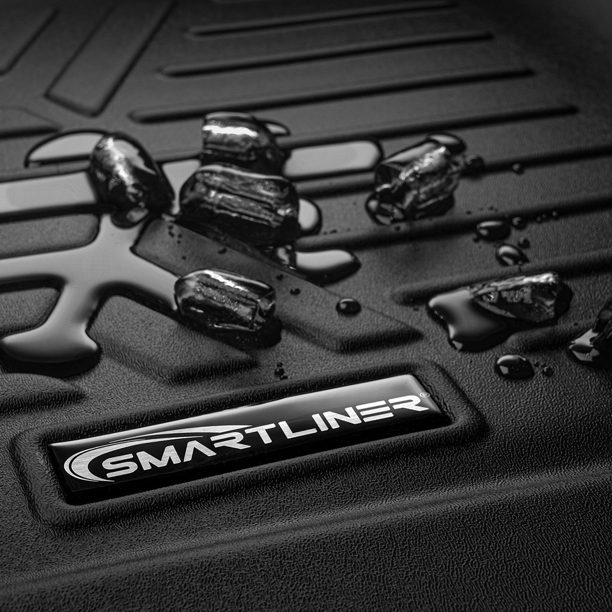 2025 Suburban | Floor Liners | Black | Third-Row | 2nd Row Bucket Seats | Interlocking