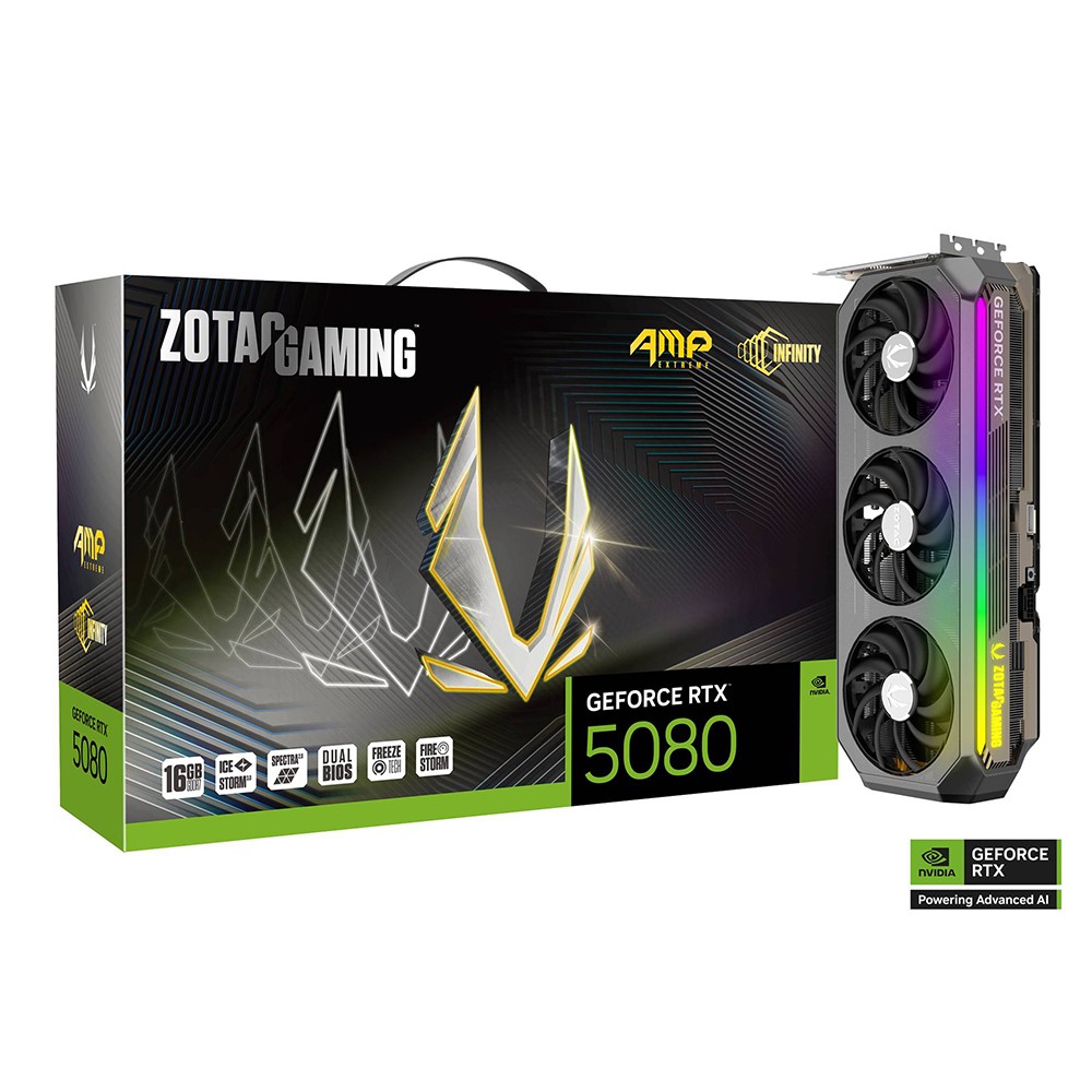 Zotac Gaming Geforce Rtx 5080 Amp Extreme Infinity 16Gb Gddr7 Grafikkarte 3X Dp, 1X Hdmi Größe 3 - Image 2