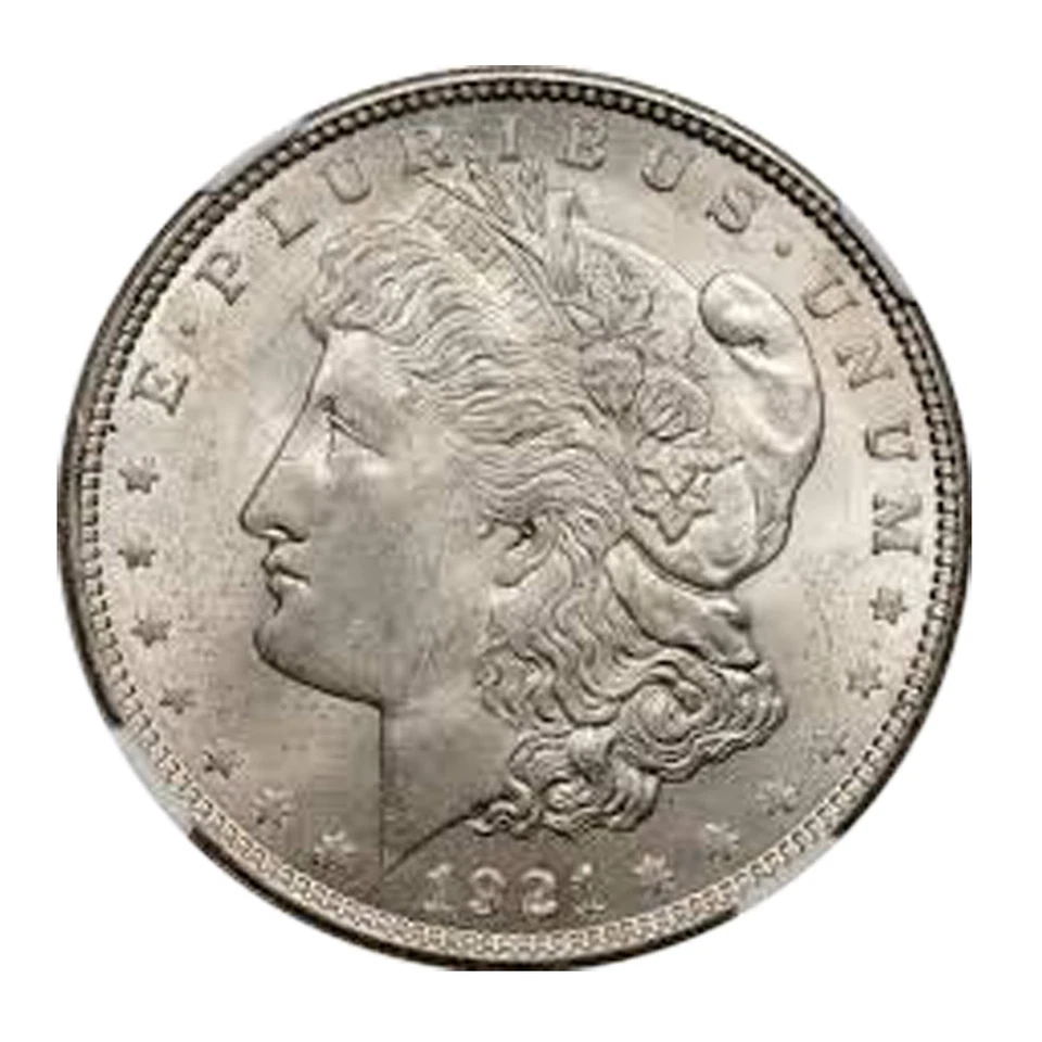 1921 Morgan Silver Dollar PCGS MS65 - Image 2 of 3