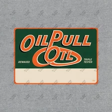 Vintage Oil Pull Advertising Metal Sign Garage Decor, Man Cave, #422674