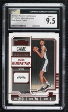 2023 Panini Contenders Red Game Ticket Victor Wembanyama #11 CGC 9.5 Mint+ g9t