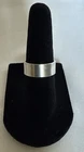 VTG Womens 925 STERLING Wide SILVER CIGAR BAND RING Sz 5