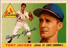 1955 Topps #183 Tony Jacobs Vintage Baseball Card