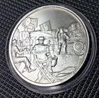 CONSPIRACY THEORIES SERIES - MOON LANDING - 1 OZ .999 FINE SILVER - INTAGLIO