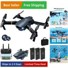 Drones with Camera for Adults, Foldable RC Quadcopter, Helicopter Toys, 080P ...