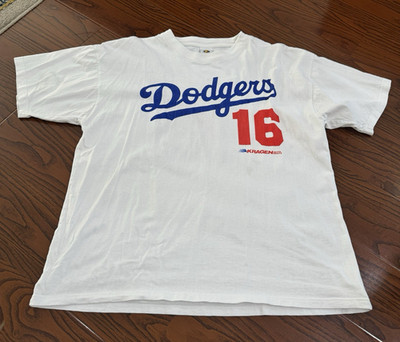 Los Angeles Dodgers Paul Lo Duca #16 Kragen Auto Parts White Shirt Giveaway XL