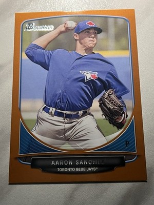 2013 Bowman Draft Prospects Orange #TP44 Aaron Sanchez /250 Toronto Blue Jays