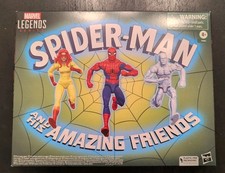 Marvel Legends 3-Pack Firestar Iceman Spider-Man and his Amazing Friends Ms Lion