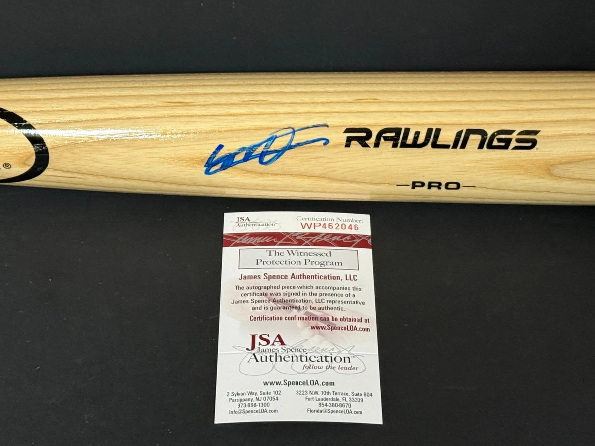 貴重JSA鑑定品証明書付きVLAD GUERRERO JR サインバット Vladimir Guerrero Baseball MLB Original Autographed Bats for sale