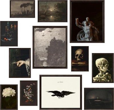 Dark Academia Decor For Bedroom Gothic Home Decor Aesthetic Moody Dark Academia