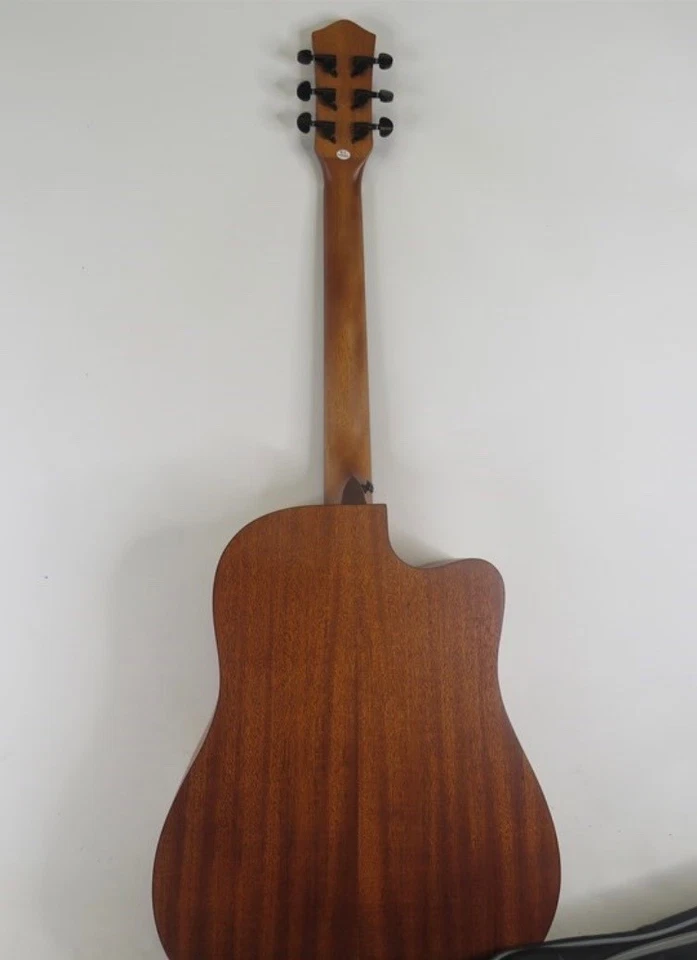 Donner DAG-1CL Left Handed Dreadnaught Acoustic Guitar with Padded Gig Bag - Image 4 of 4