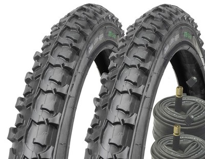 2x BDCP Mountainbike Reifen Fahrradreifen 24 Zoll 24x1.95 inkl. 2x Schlauch AV
