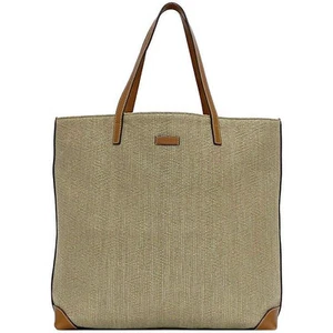 Gucci Authentique Sac à Bandoulière Femme Beige Marron Toile Jacquard enduite Cuir