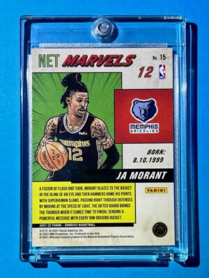 Ja Morant MINT CONDITION PRESS PROOF DONRUSS NET MARVELS SPECIAL
