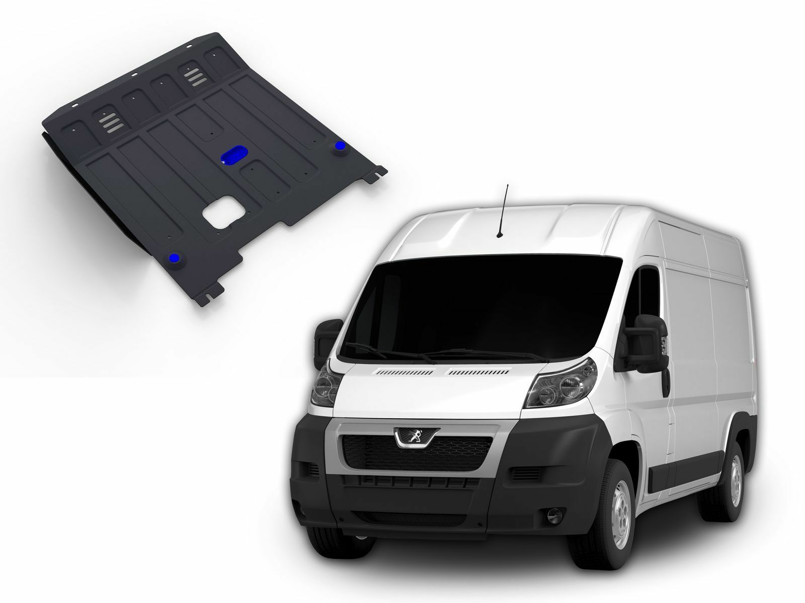 Protection sous moteur Peugeot Boxer tôle acier pour chemins et chantiers