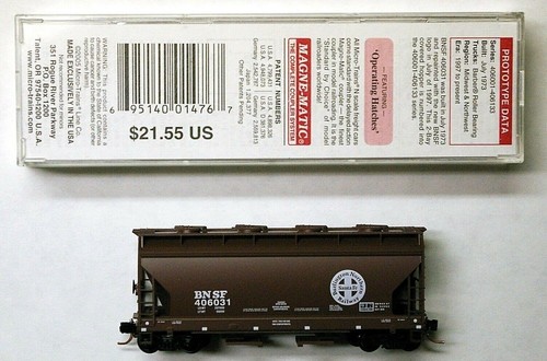 MTL Micro-Trains 09200190 Burlington Northern Santa Fe BNSF 406031 2 bahías tolva | Zustand: New