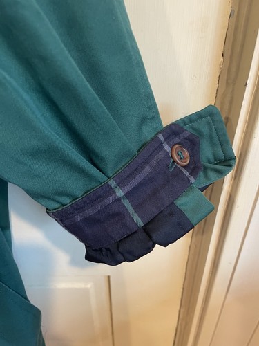 Burberry's Vintage Green Parka Short Trench M - Picture 9 of 12