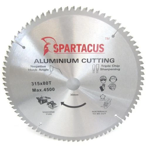 Spartacus Wood Cutting Saw Blade 315 mm x 80 Teeth x 30mm DW3151 D27400 - Image 1 of 1