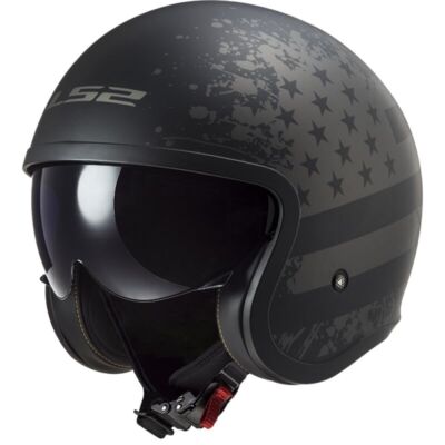 Helm LS2 OFF599 Spitfire Black Flag Jethelm Motorradhelm M L XL