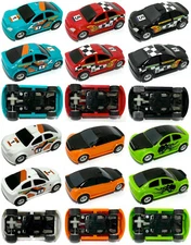 6pc LOT of HORNBY MicroScalextric HO Slot Car TURBO RALLY TUNER DRIFT Cool Set!