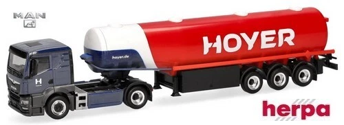 MAN TGS TN + semi-remorque citerne carburant "Hoyer“ - Herpa - Scale 1/87 Ho - Photo 1/1