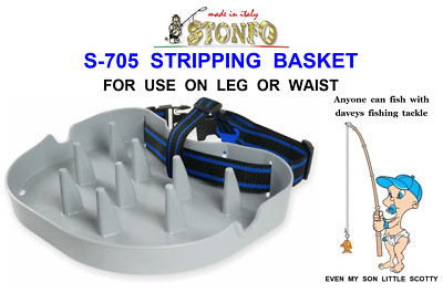 S-705 STONFO STRIPPING BASKET FLIEGENSCHNURHALTER FLIEGENRUTE ROLLE ANGELN FORELLE LACHS