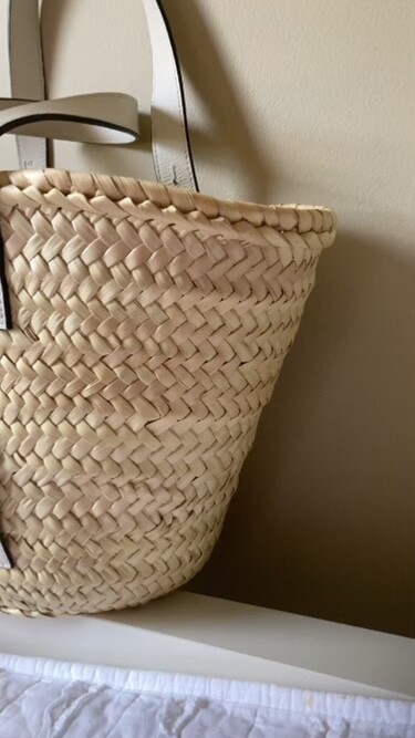 LOEWE RAFFIA MEDIUM BASKET BAG