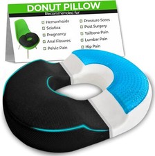 Almohada para sentarse de gel Donut - Memoria ortop dica