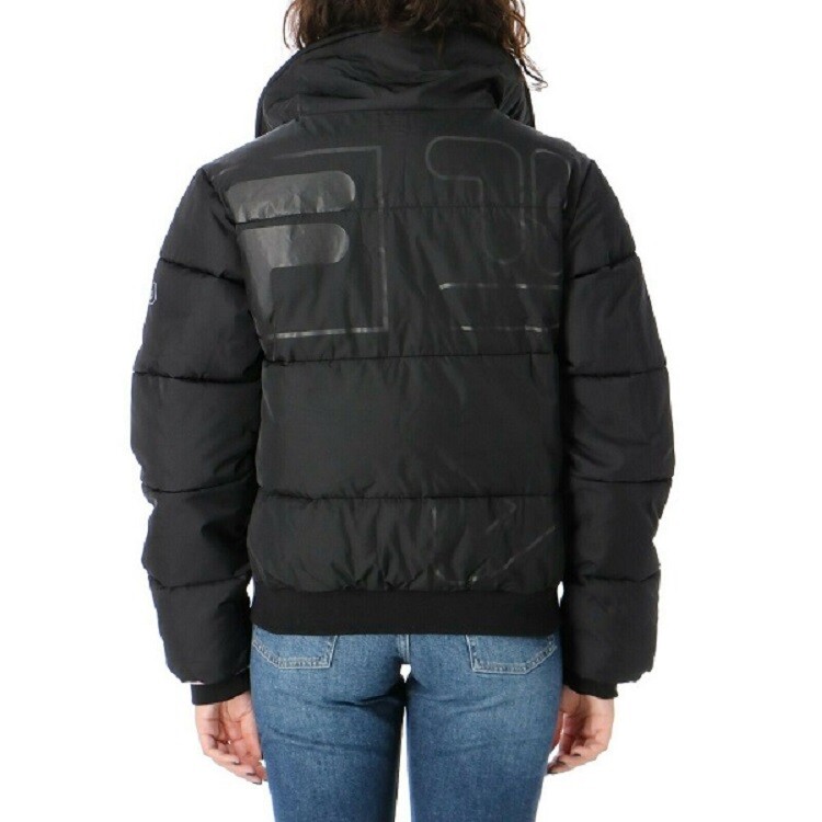 Fila PIUMINO Donna BOMBER CROPPED FULL ZIP LAJANA 683175 Nero