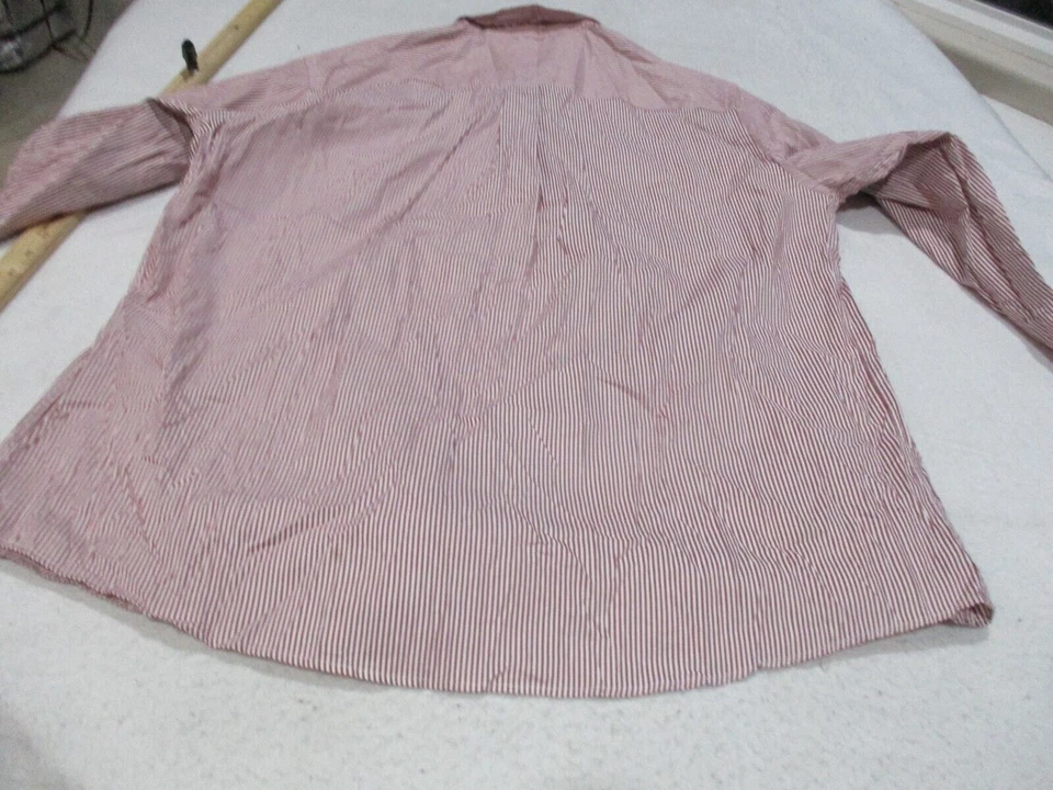 Розовая рубашка с длинным рукавом John Ashford точечная устойчивая к морщинам размер 17 34/35 - Изображение 4 из 4