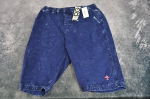 blue walking shorts