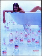 EVIAN WATER - Vintage Original 1999 ADVERTISEMENT. Free UK Postage