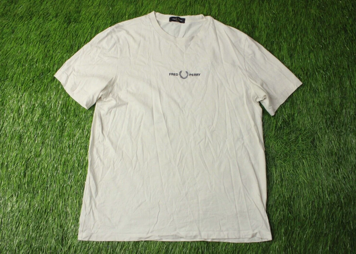 T-shirt Manches Courtes Fred Perry Homme - Bleu - Taille M - Coton - Occasion