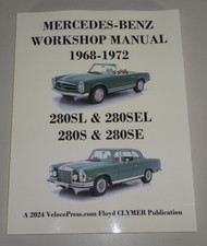 Manuale officina Mercedes Benz 280 S SE SEL SL W108 W111 R113 Pagoda 1968-1972