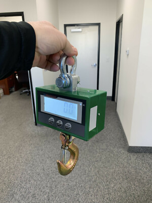 1,000 lb Heavy Duty Hanging Digital Weighing Crane Scale w/ Remote 500kg