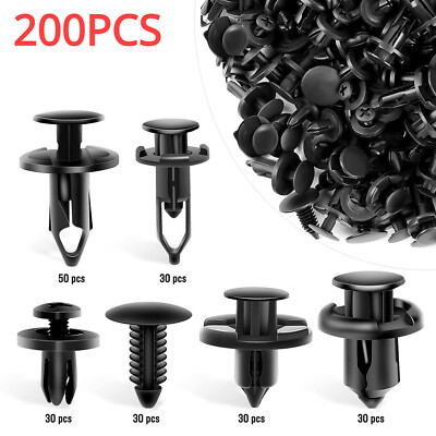240-Piece Universal Fender Bumper Fastener Clips - Push Pin Rivets For 6-10mm Holes 13 thumbnail image