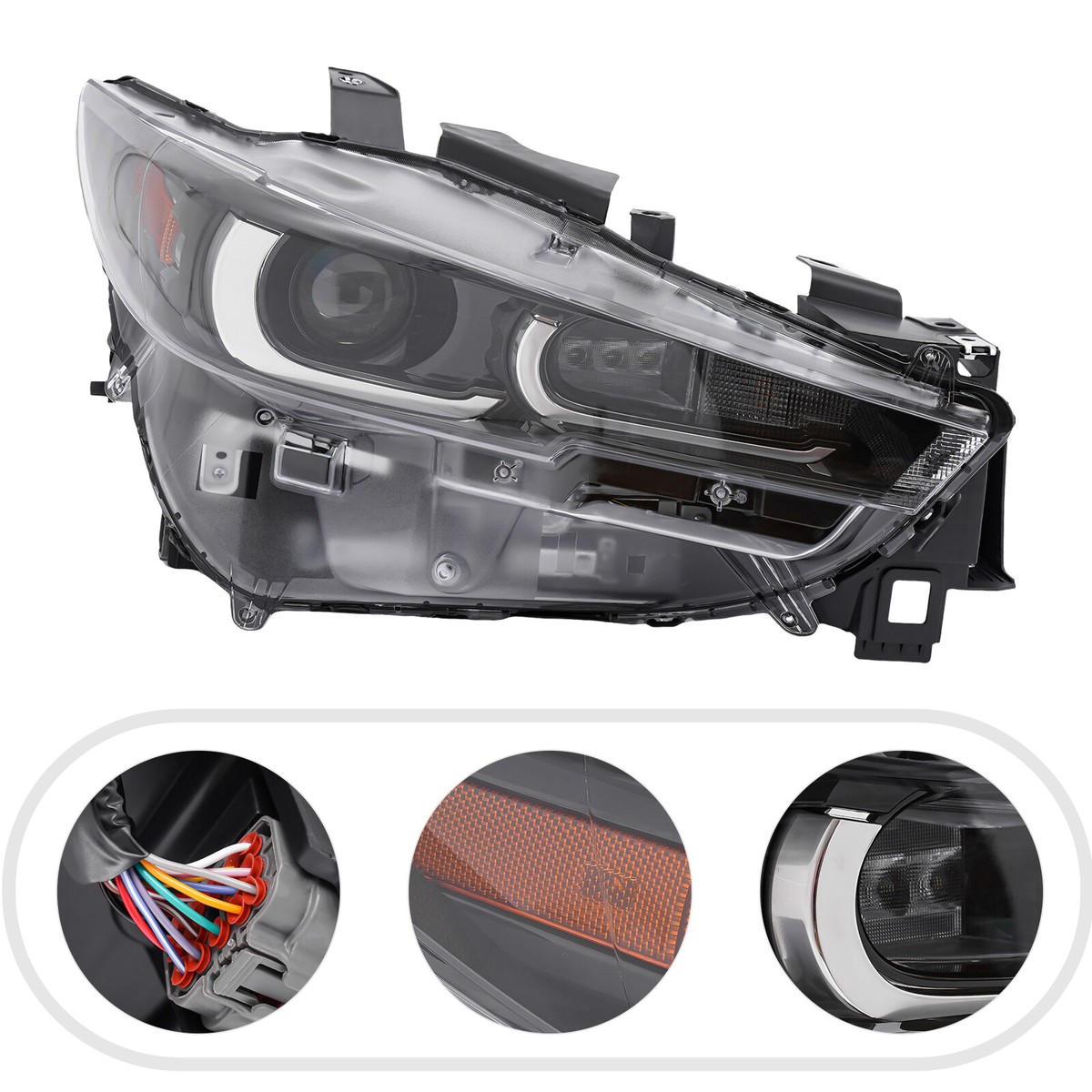 ヘッドライトCX5 Headlight for 2022-2024 Mazda CX-5 Right Passenger Side Full LED