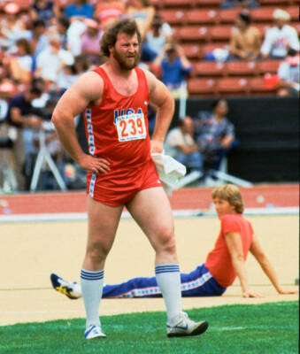 American Discus Thrower Mac Maurice Wilkins during United States v - Old Photo 1