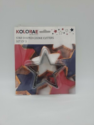 Kolorae Star shaped cookie cutters set of 3 ....66