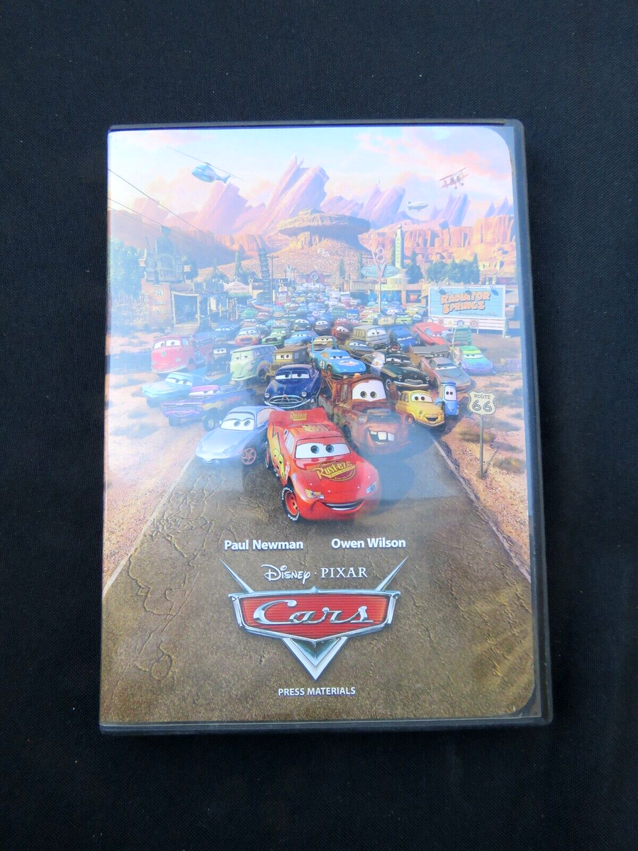 Cars Disney Pixar Movie Press Materials Including Book and 2 CD'S