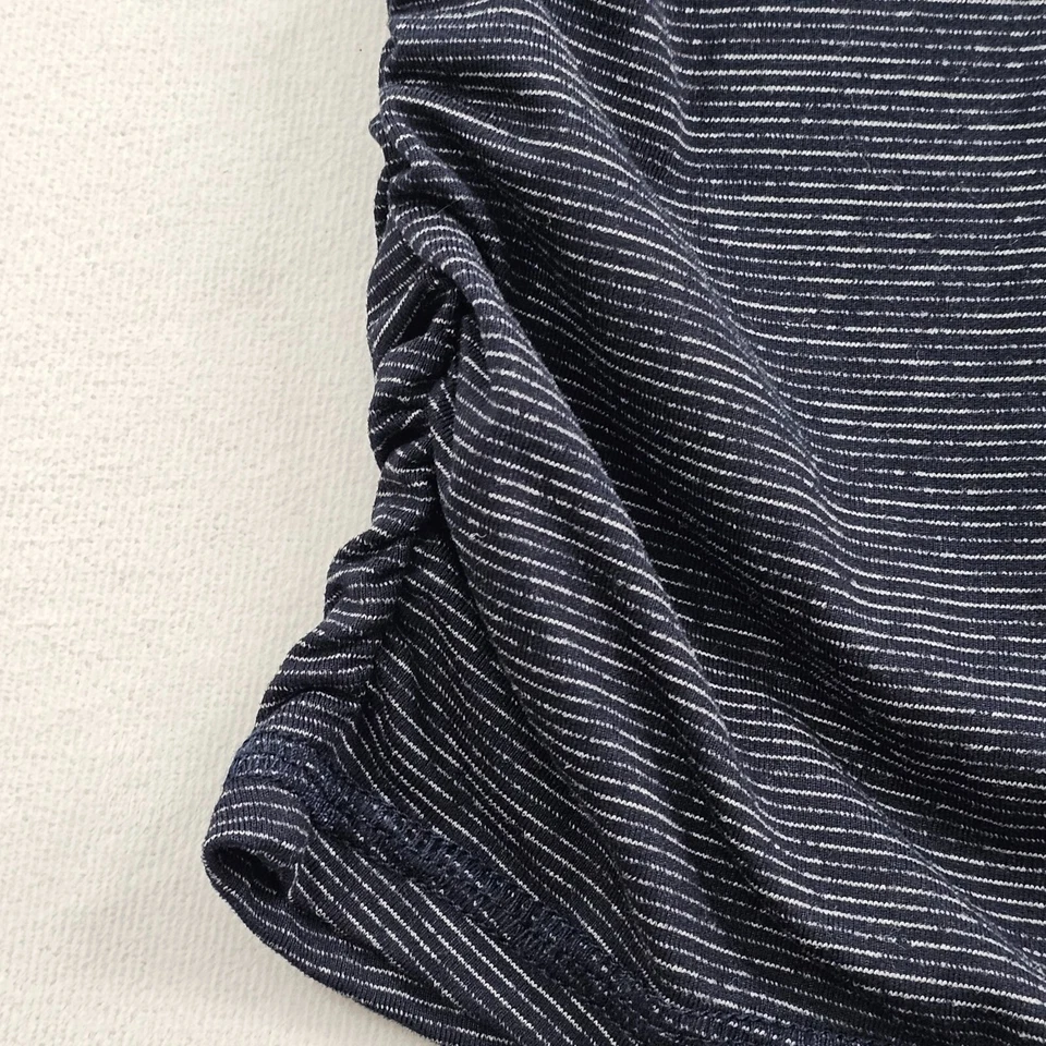 Camiseta Xersion Azul Rayas Manga Larga Mezcla Poliéster Rendimiento Para Mujer XL Foto 3 de 4