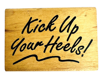 Vintage Museum Of Modern Rubber Kick Up Your Heels Rubber Stamp E670 Dance Boots