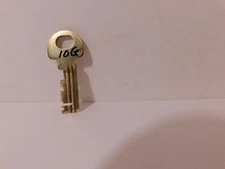 1 - New 10G Unmarked Western Electric 3 Slot Payphone Brass Upper Housing KEY