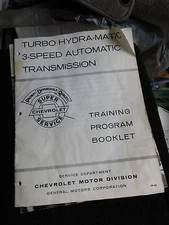 1960's CHEVROLET TURBO HYDRA-MATIC 3 SPEED AUTOMATIC TRANSMISSION SHOP MANUAL