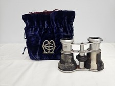 Paris Jockey Club Binoculars with Velvet bag Need Refurbished 