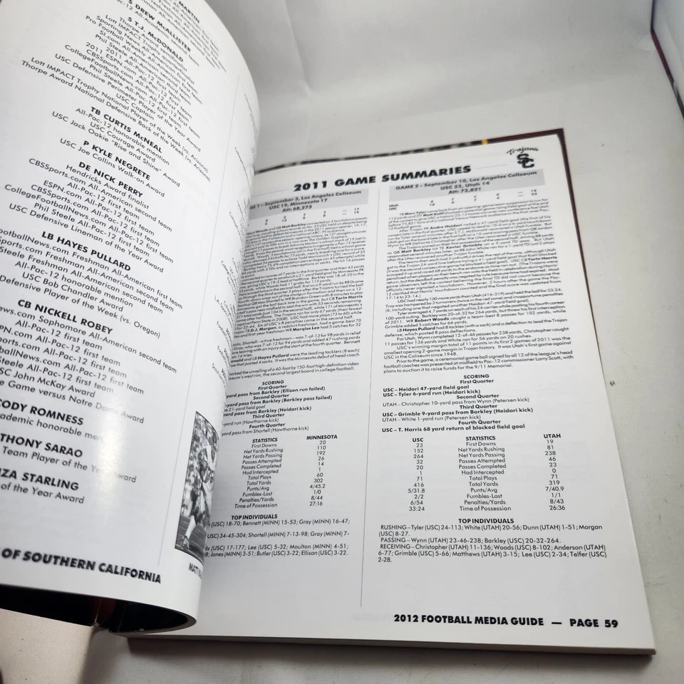 2012 USC Trojans Football Season Tickets Program University of Southern Californ - Image 4 of 4