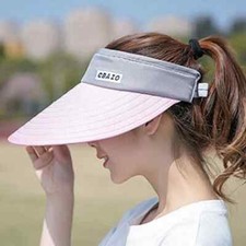 New Women Wide Brim Hat Summer Sun Visor Beach Hats Adjustable UV Protection Cap