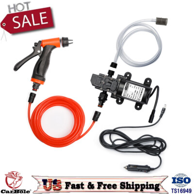 #ad 12V 100W Upgraded Water Pump Auto Washer Sprayer Gun High Pressure Car Cleaner $37.99