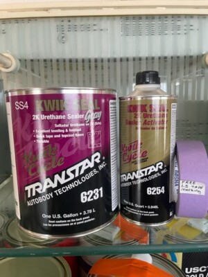 Transtar 6231 Kwik Seal Gray 2K Urethane Sealer Gallon w/ 6254 Qt Activator Kit